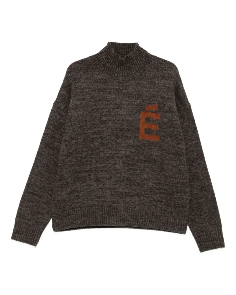 Études Studio Pullover mit Stehkragen - Braun Braun