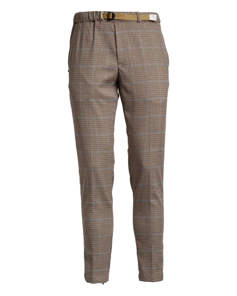 PLAN C check-houndstooth trousers - Braun Braun
