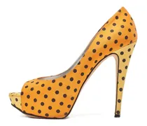 Pumps mit Polka Dots 100mm - Orange