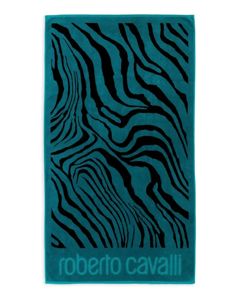 Roberto Cavalli Zebra-print 2000 beach towel - Blau Blau