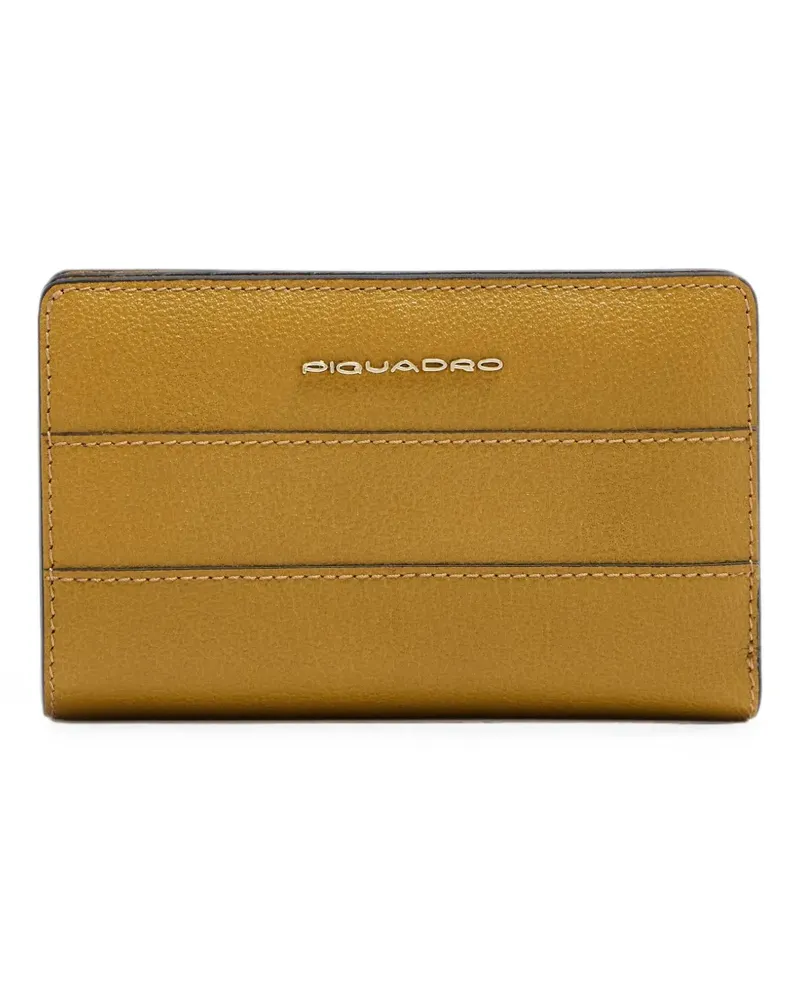 Piquadro bifold leather wallet - Gelb Gelb