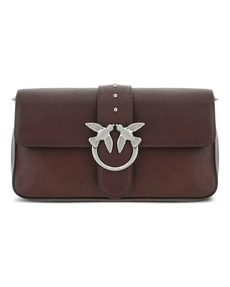 Pinko Classic Love Icon Umhängetasche - Braun Braun