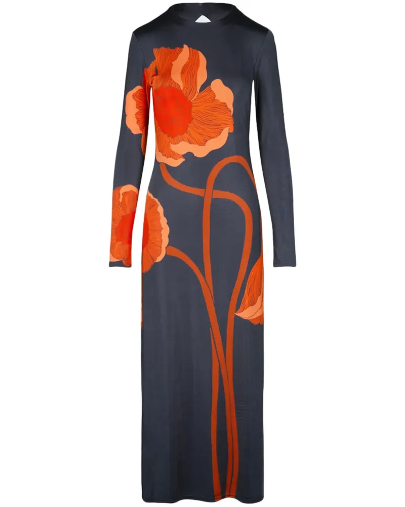 Johanna Ortiz Colorful Allegory Kleid - Blau Blau