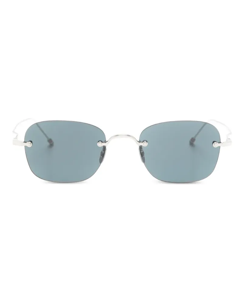 Thom Browne rimless rectangle sunglasses - Silber Silber