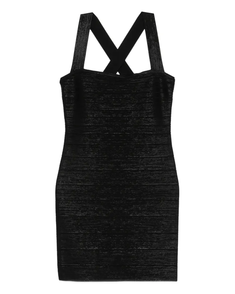 Hervé Léger crossover strap dress - Schwarz Schwarz