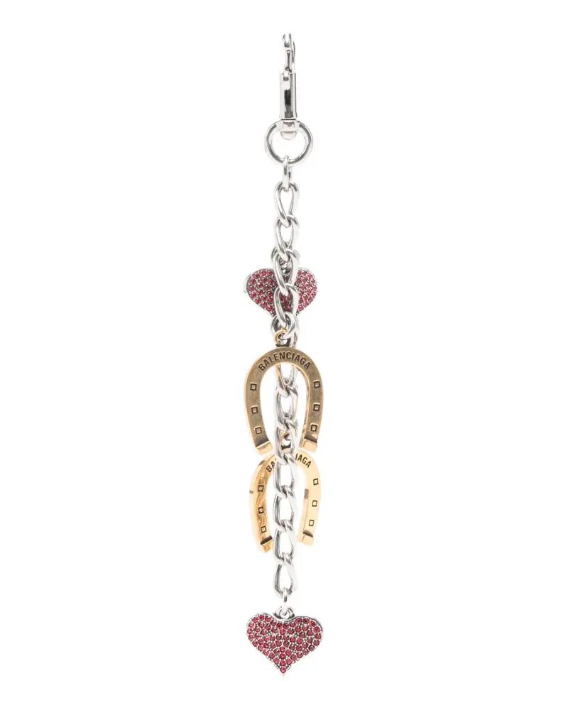 Balenciaga horseshoe heart keyring - Silber Silber