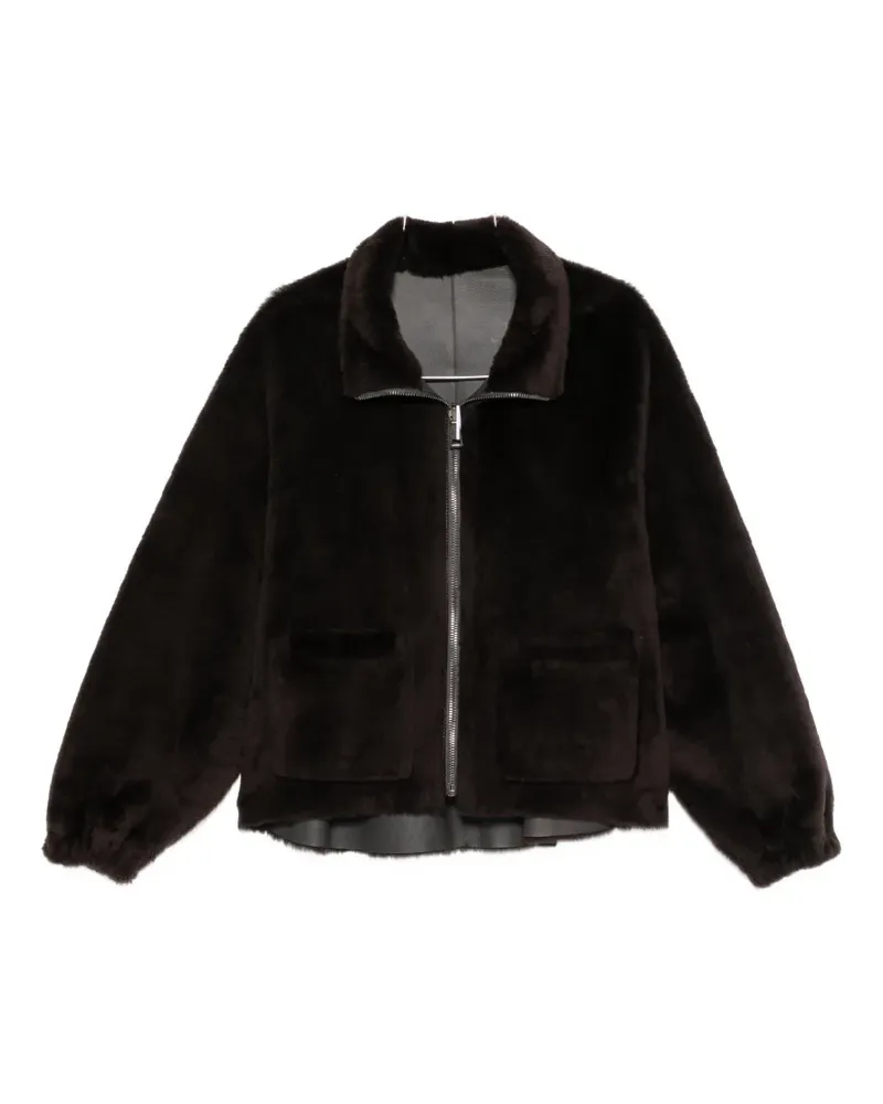 Simonetta Ravizza zip-up reversible jacket - Braun Braun