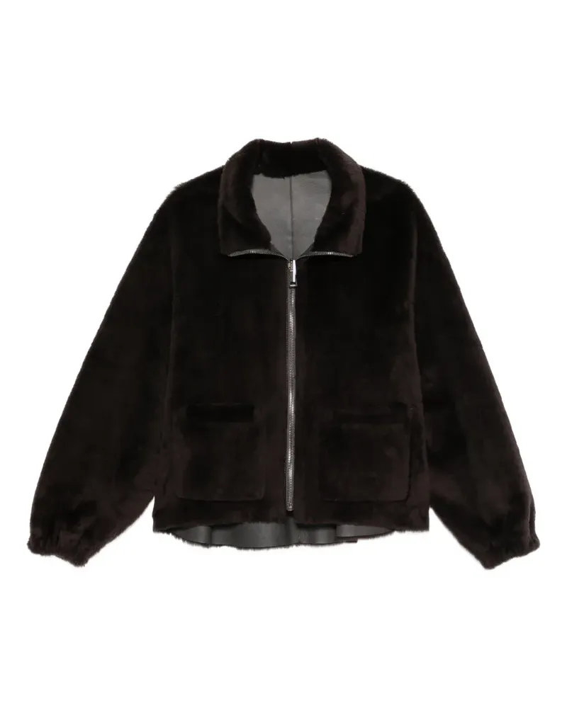 Simonetta Ravizza zip-up reversible jacket - Braun Braun