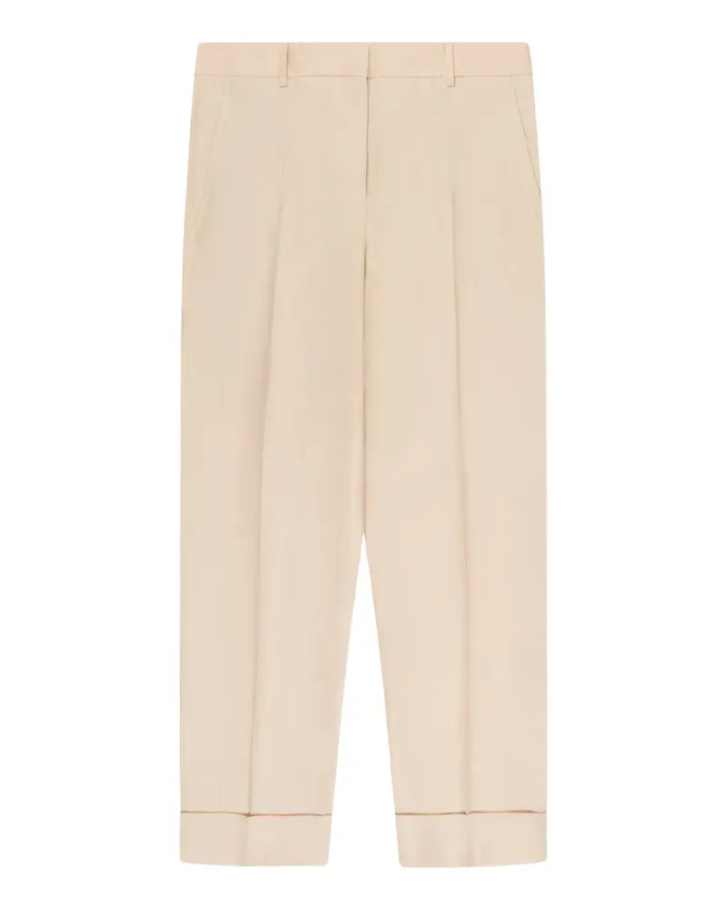 Incotex regular-fit turn-up trousers - Nude Nude