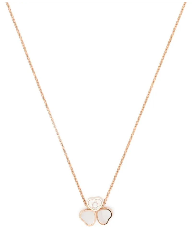 Chopard 18kt Rotgoldhalskette mit Diamanten - Rosa Rosa