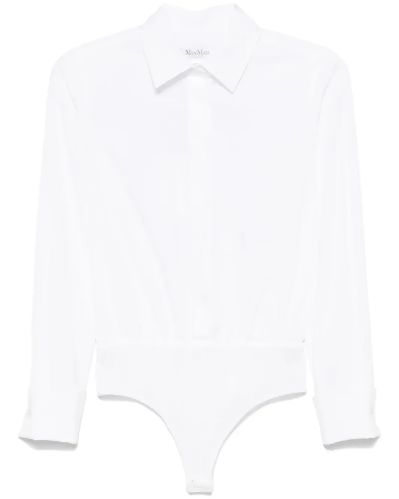 Max Mara Body aus Popeline - Weiß Weiß