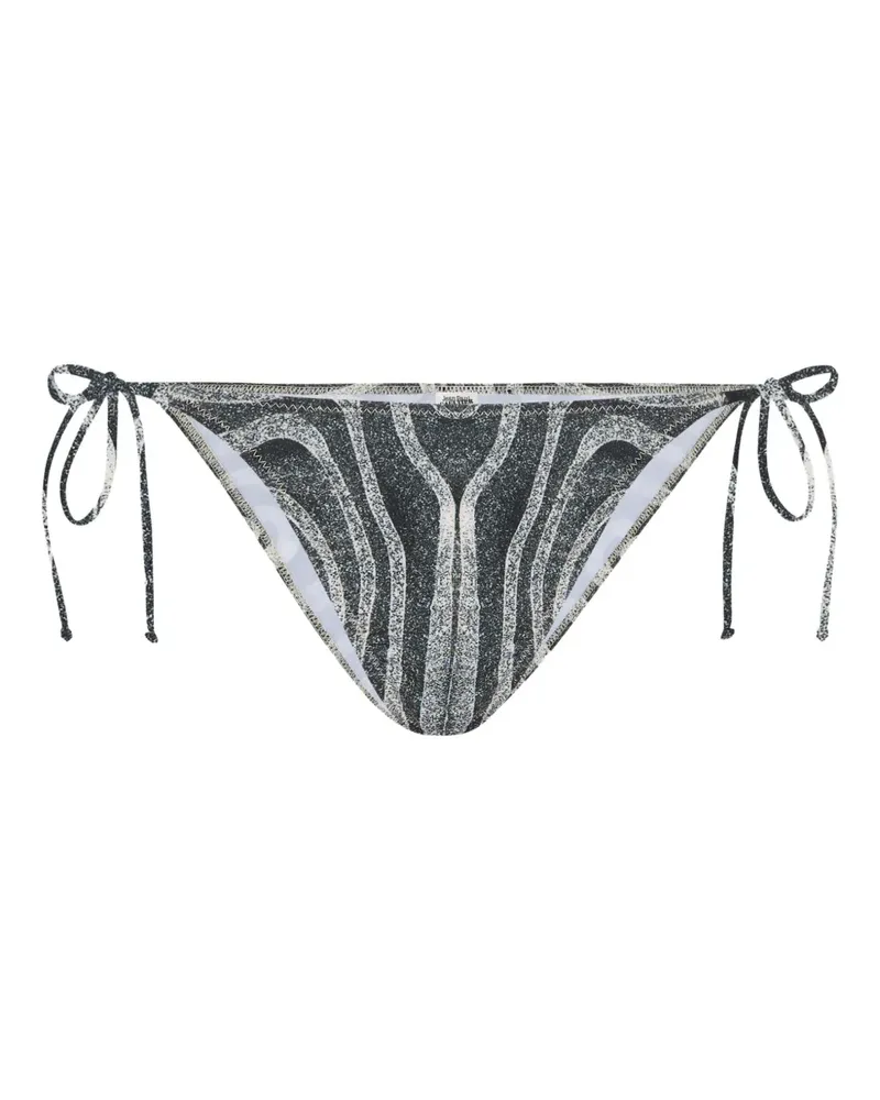 Jean Paul Gaultier Bikinihöschen mit Print - Grau Grau
