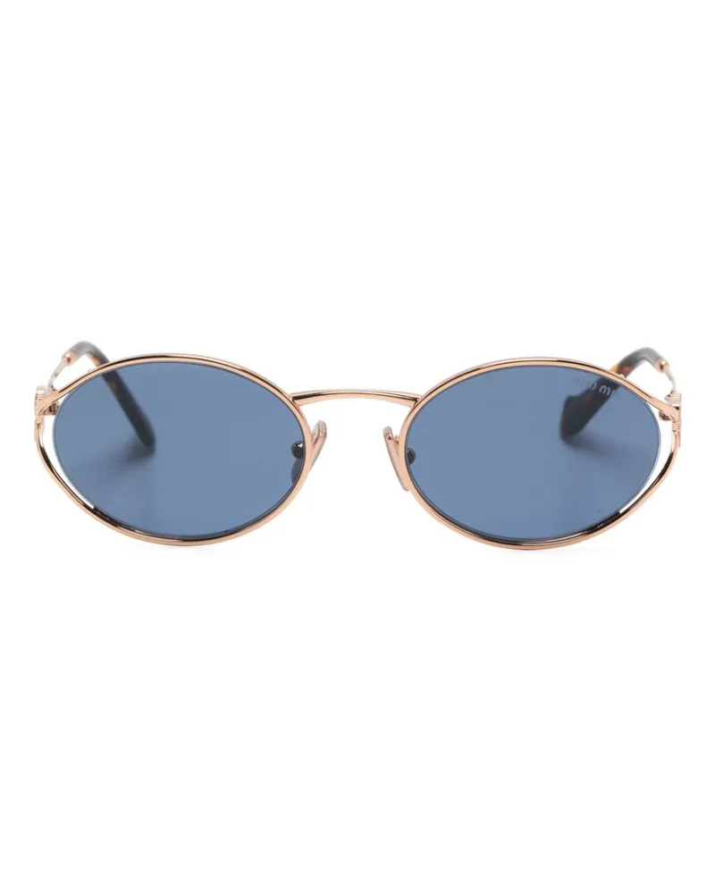 Miu Miu Sonnenbrille mit ovalem Gestell - Rosa Rosa