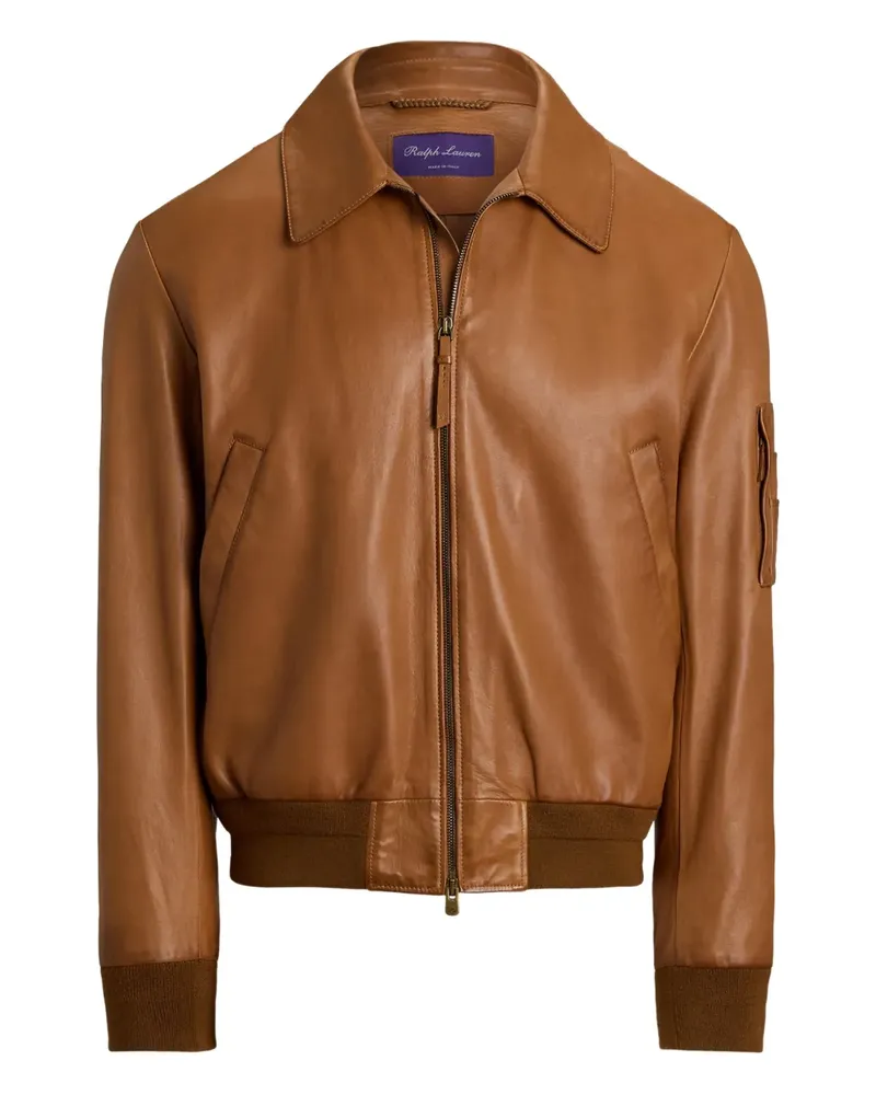 Ralph Lauren Bomberjacke aus Leder - Braun Braun