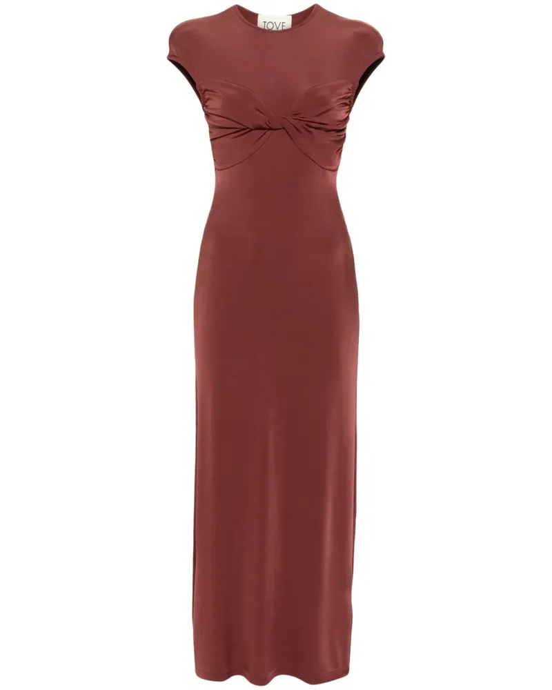TOVE Mali Maxikleid mit Twist-Detail - Rot Rot