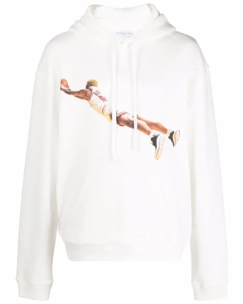 IH NOM UH NIT Hoodie mit grafischem Print - Weiß Weiß