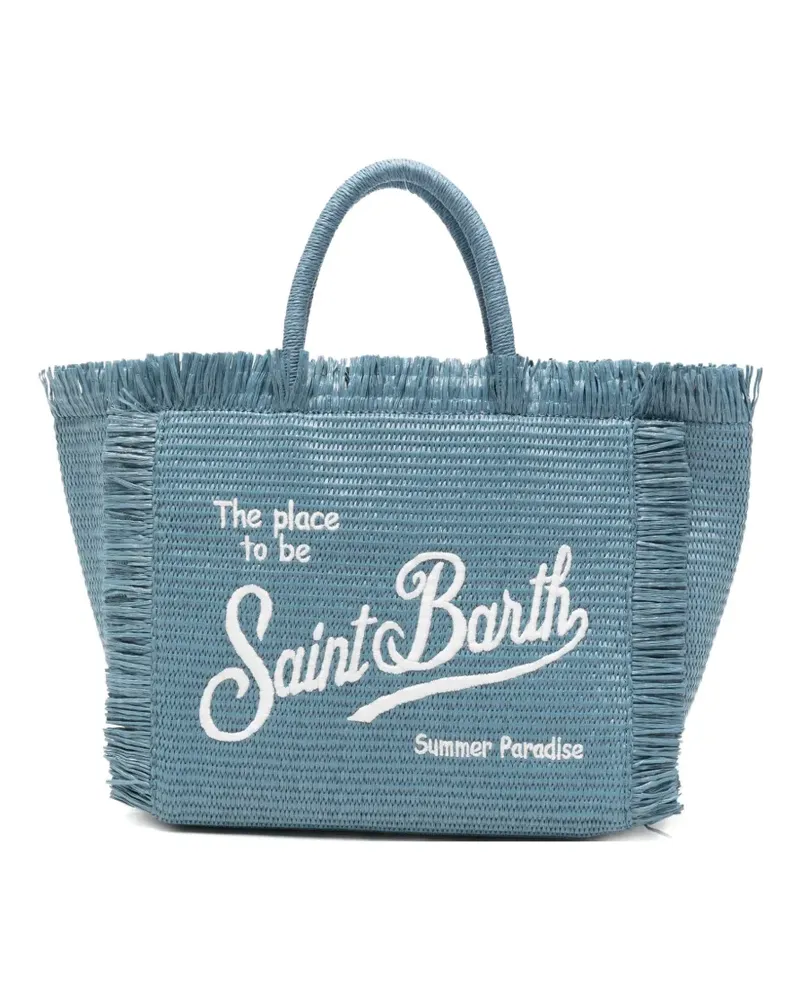 MC2 Saint Barth Colette fringed tote bag - Blau Blau