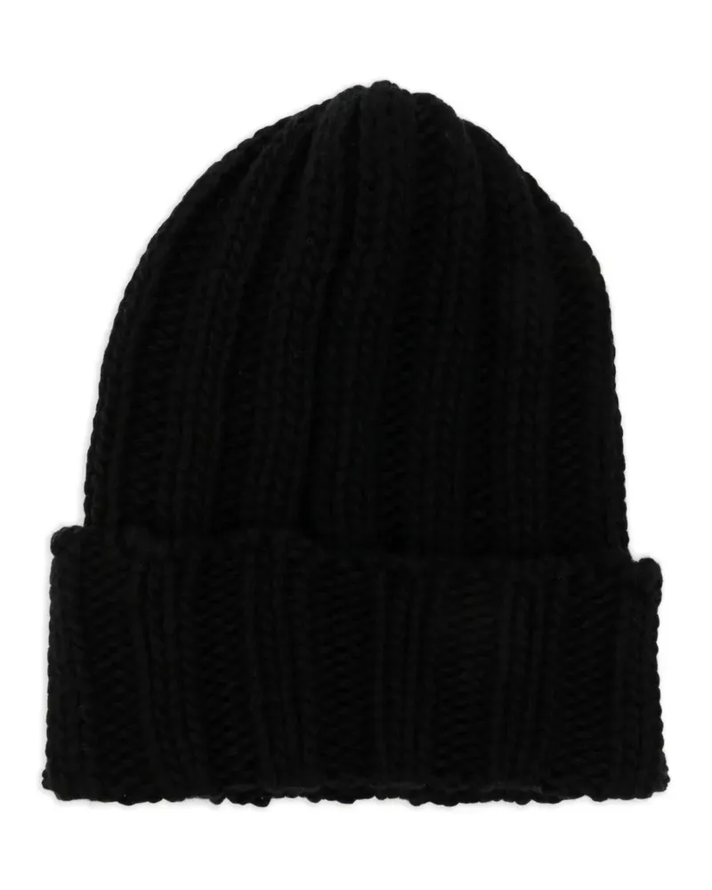 Inverni Beanie aus Kaschmir - Schwarz Schwarz