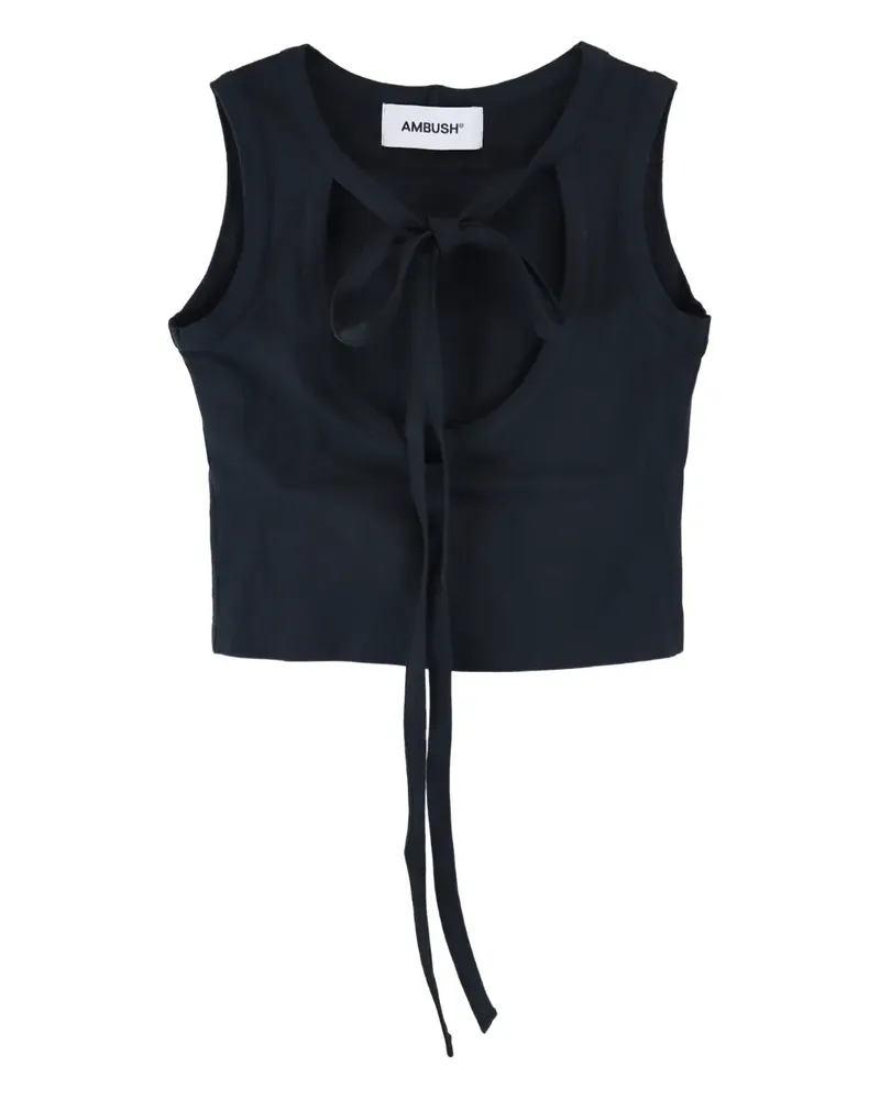 AMBUSH Cropped-Top mit Schnürung - Schwarz Schwarz