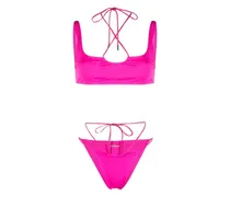 Bikini mit Logo-Print - Rosa