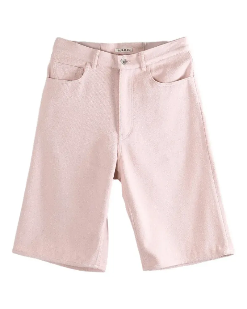 AURALEE silk denim shorts - Rosa Rosa