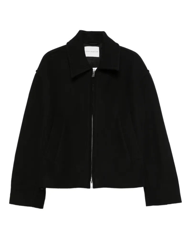 Studio Nicholson zip-up jacket - Schwarz Schwarz