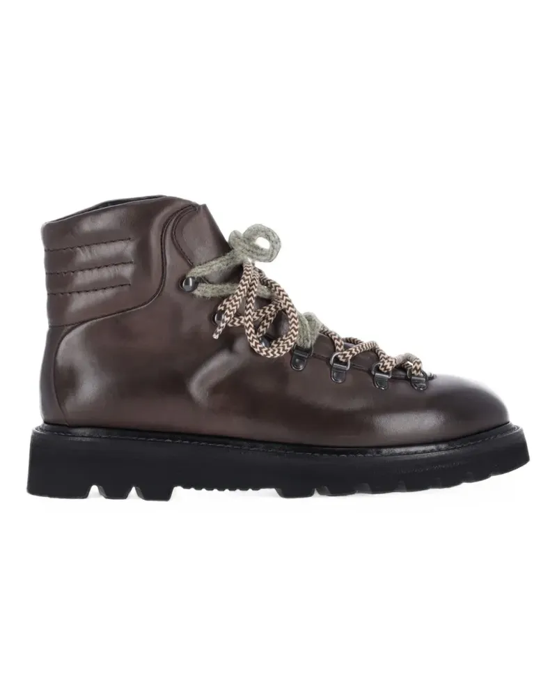 Premiata Stiefel aus Leder - Braun Braun