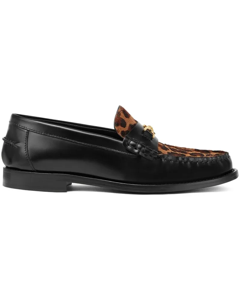Versace Medusa '95 Loafer mit Leopardenmuster - Schwarz Schwarz