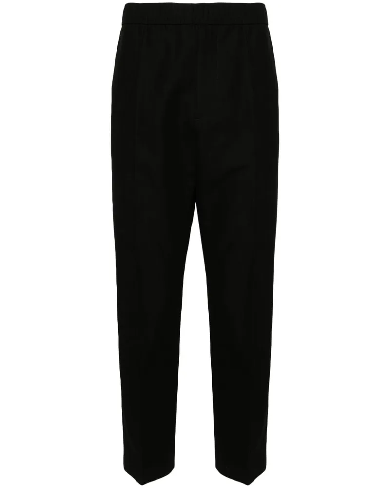 Lanvin Halbhohe Tapered-Hose - Schwarz Schwarz