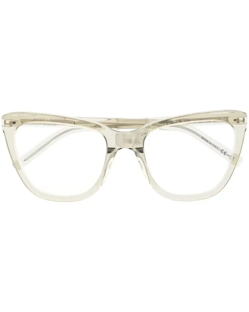 Saint Laurent Brille mit klaren Gläsern - Grün Grün