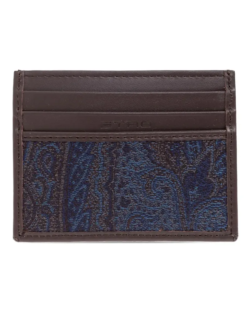 Etro Kartenetui mit Paisleymuster - Braun Braun