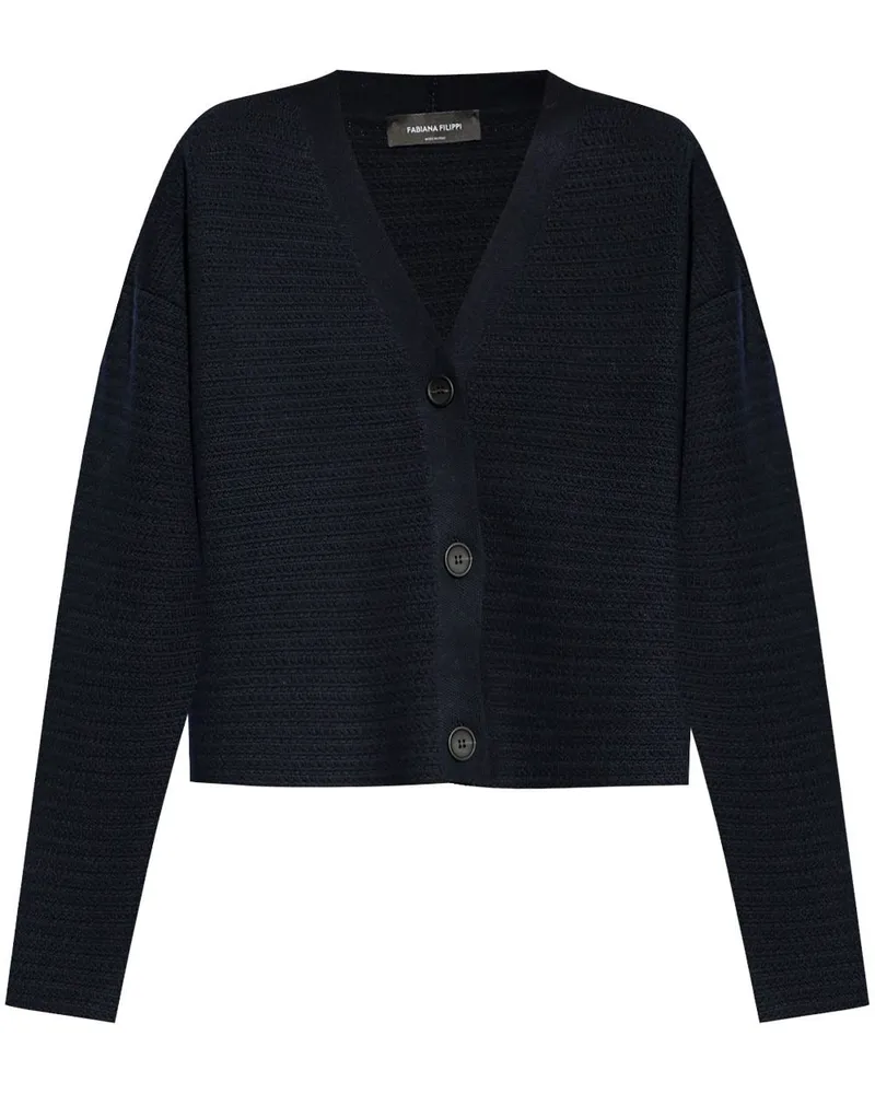 Fabiana Filippi Cardigan mit Knöpfen - Blau Blau