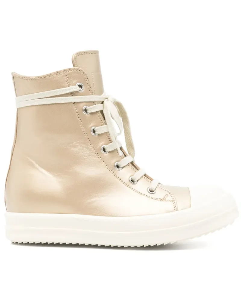Rick Owens High-Top-Sneakers mit Schnürung - Gold Gold