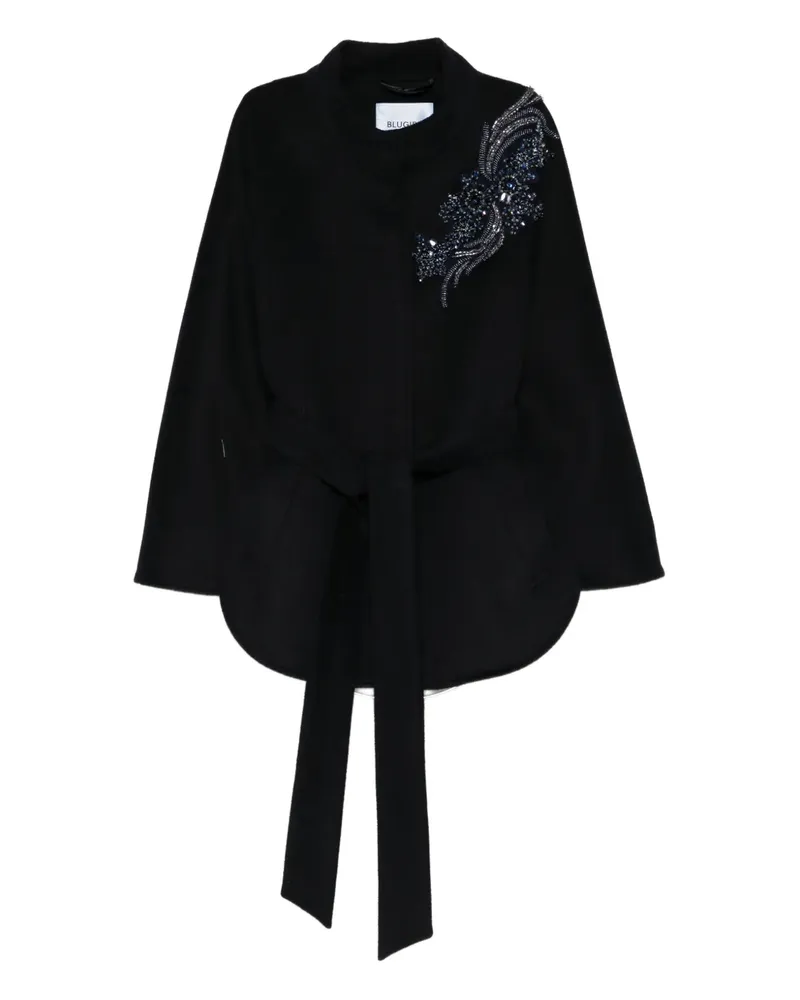 Blumarine Verzierter Mantel - Schwarz Schwarz