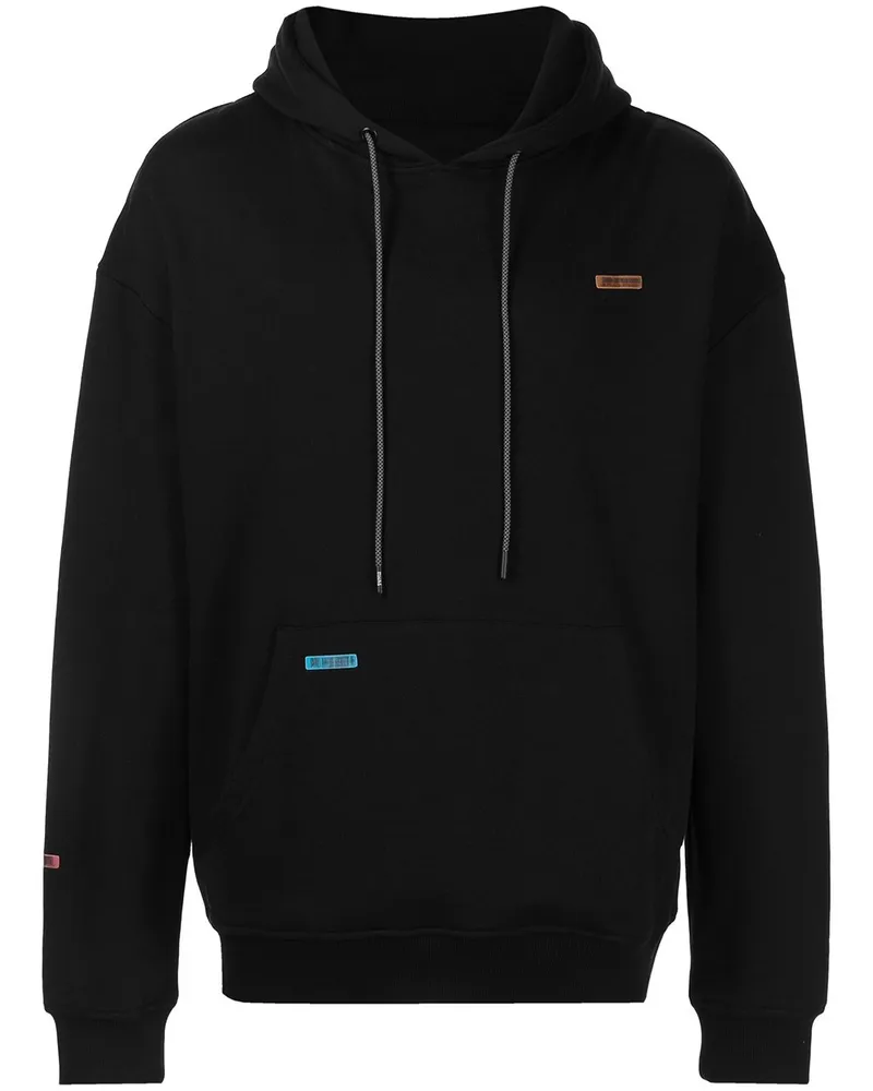 Mostly Heard Rarely Seen Hoodie mit Barcode-Patch - Schwarz Schwarz