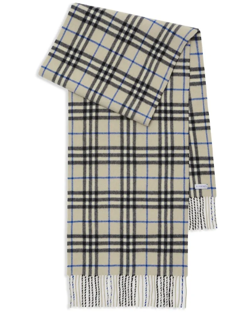 Burberry Kaschmirschal mit Vintage-Check - Nude Nude