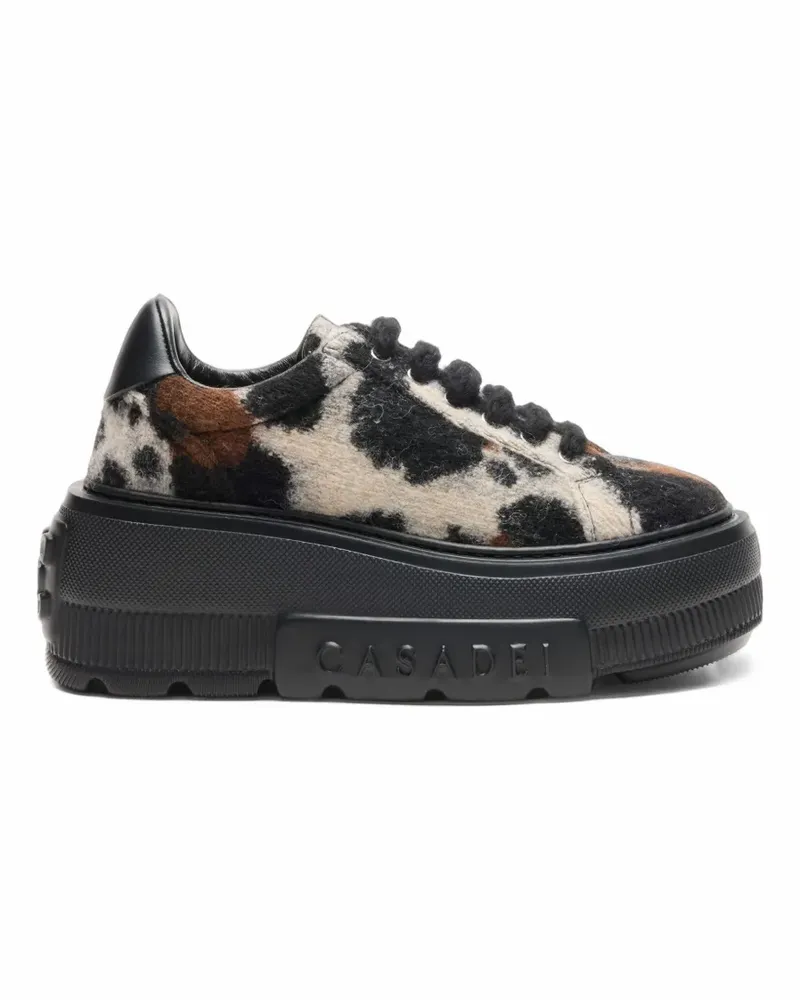 Casadei Nexus Tipi Salento Low-Top-Sneakers mit Plateau - Schwarz Schwarz