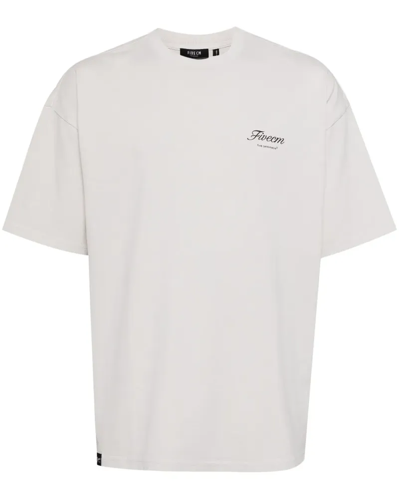 FIVE CM T-Shirt mit Logo-Print - Grau Grau