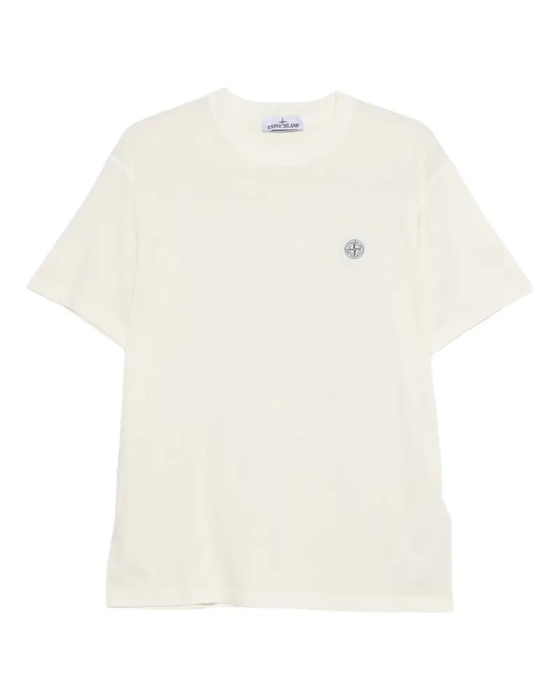 Stone Island logo-patch T-shirt - Nude Nude