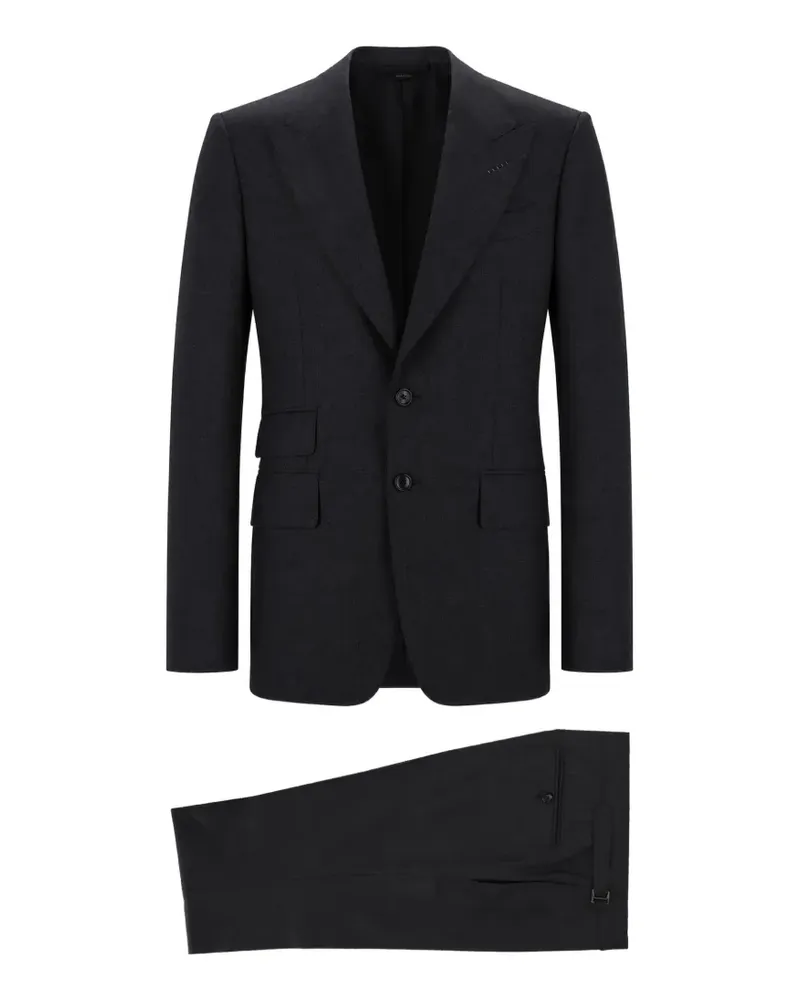 Tom Ford peak-lapel single-breasted suit - Grau Grau