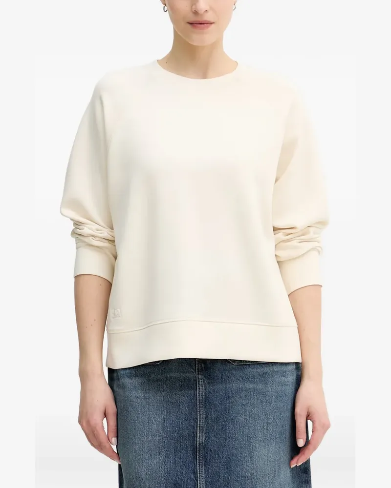Mos Mosh MMAbello Basic raglan-sleeve sweatshirt - Weiß Weiß