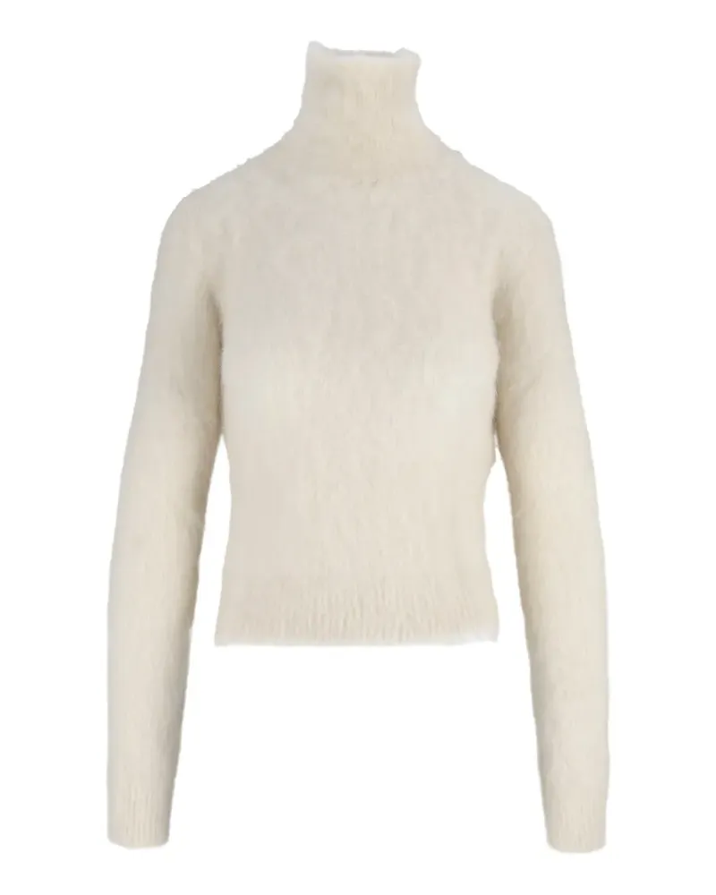 Dondup Rollkragenpullover in Fuzzy-Strick - Nude Nude