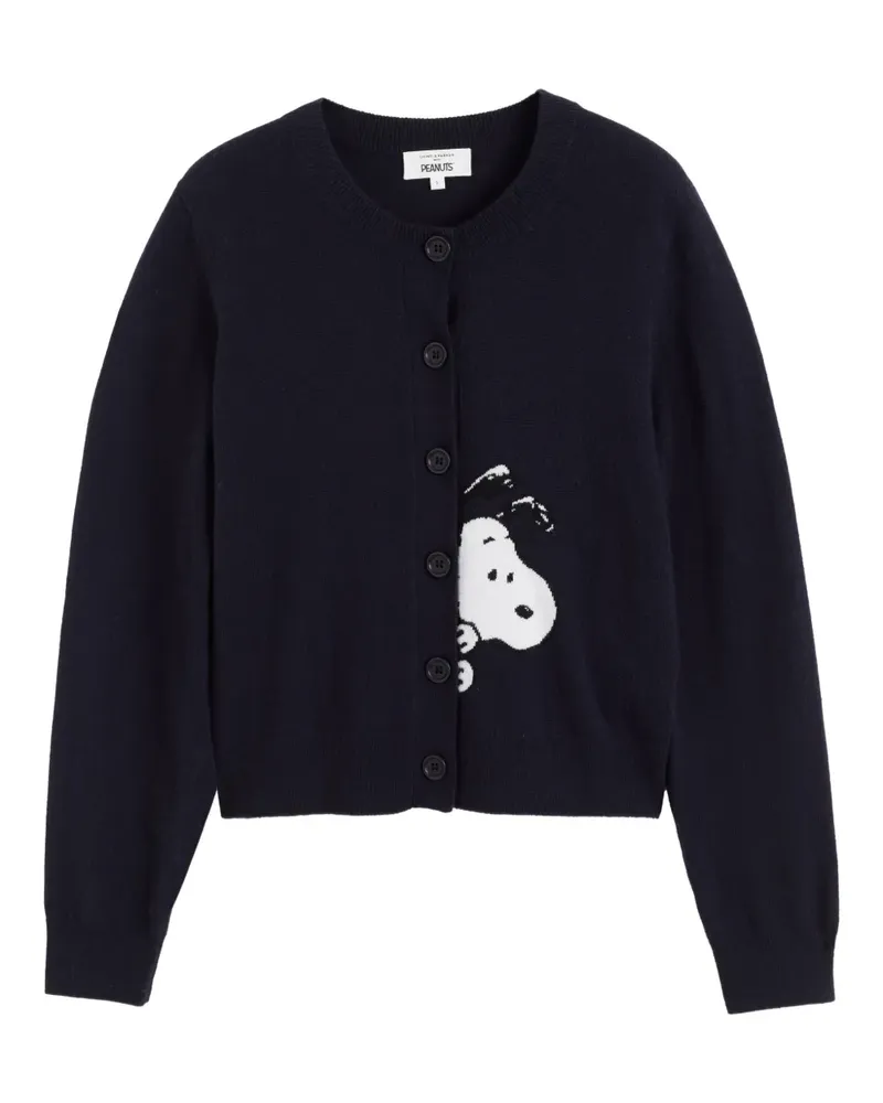 Chinti & Parker x Peanuts Snoopy Peekabow Cardigan - Blau Blau