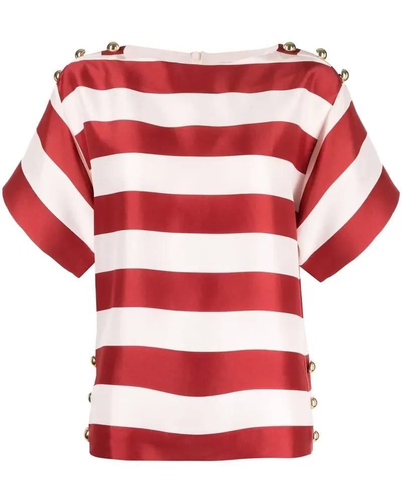 Zimmermann T-Shirt aus Seide - Rot Rot