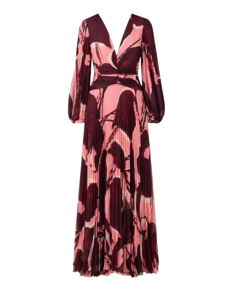 Charo Ruiz Maxikleid mit Falten - Rot Rot