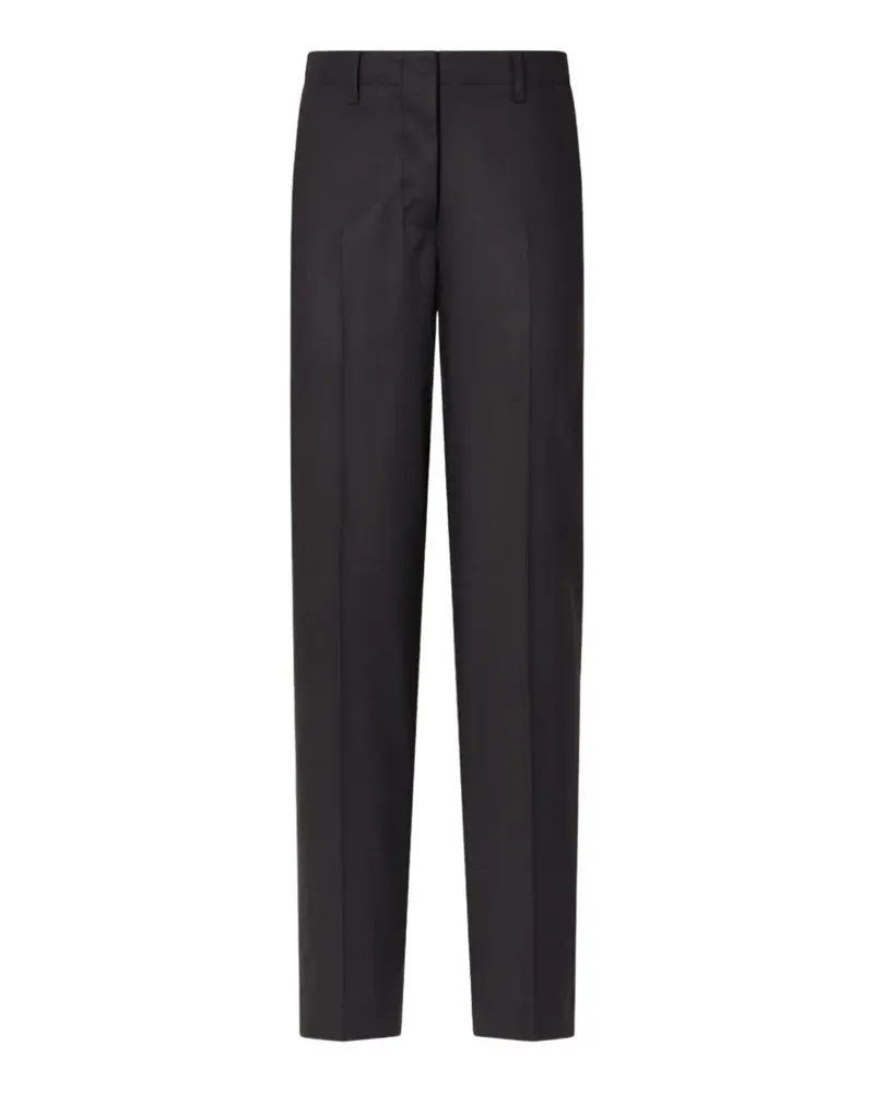 CRUNA Jacqueline pressed-crease trousers - Schwarz Schwarz