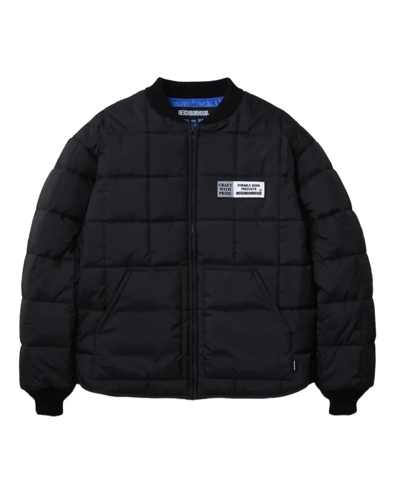 Neighborhood quilted jacket - Schwarz Schwarz