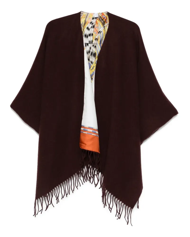 Ferragamo Schal mit Fransen - Braun Braun