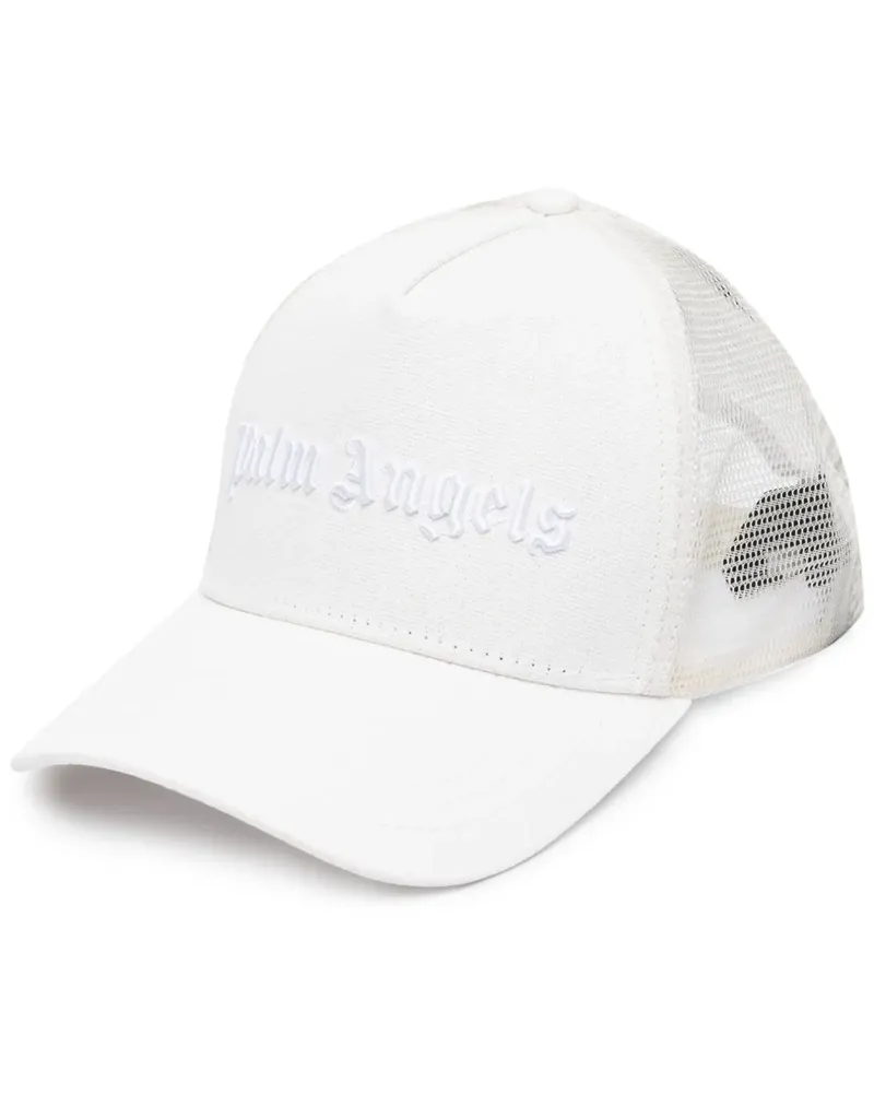 Palm Angels Baseballkappe mit Logo-Stickerei - Weiß Weiß