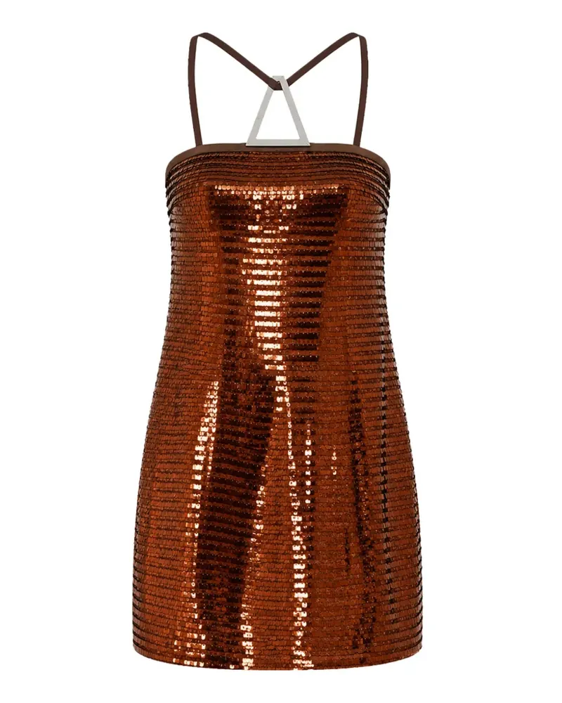 16ARLINGTON Minikleid mit Pailletten - Braun Braun